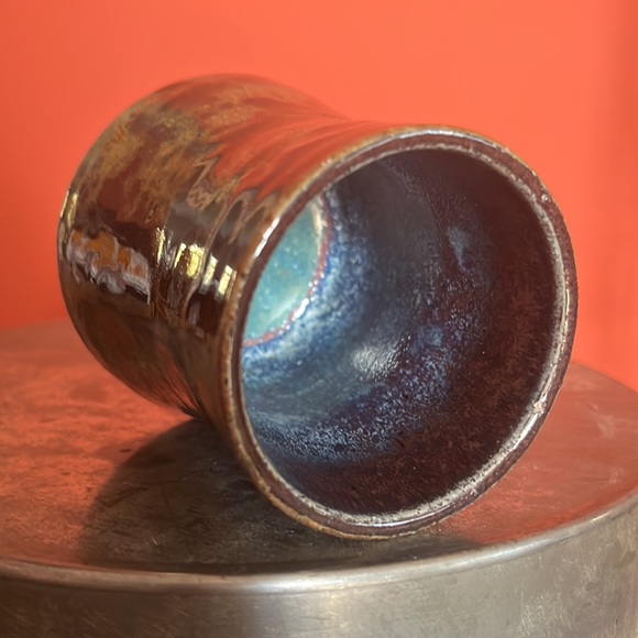 Handmade Colorful Stoneware Pottery Cup - Picture 5 of 6